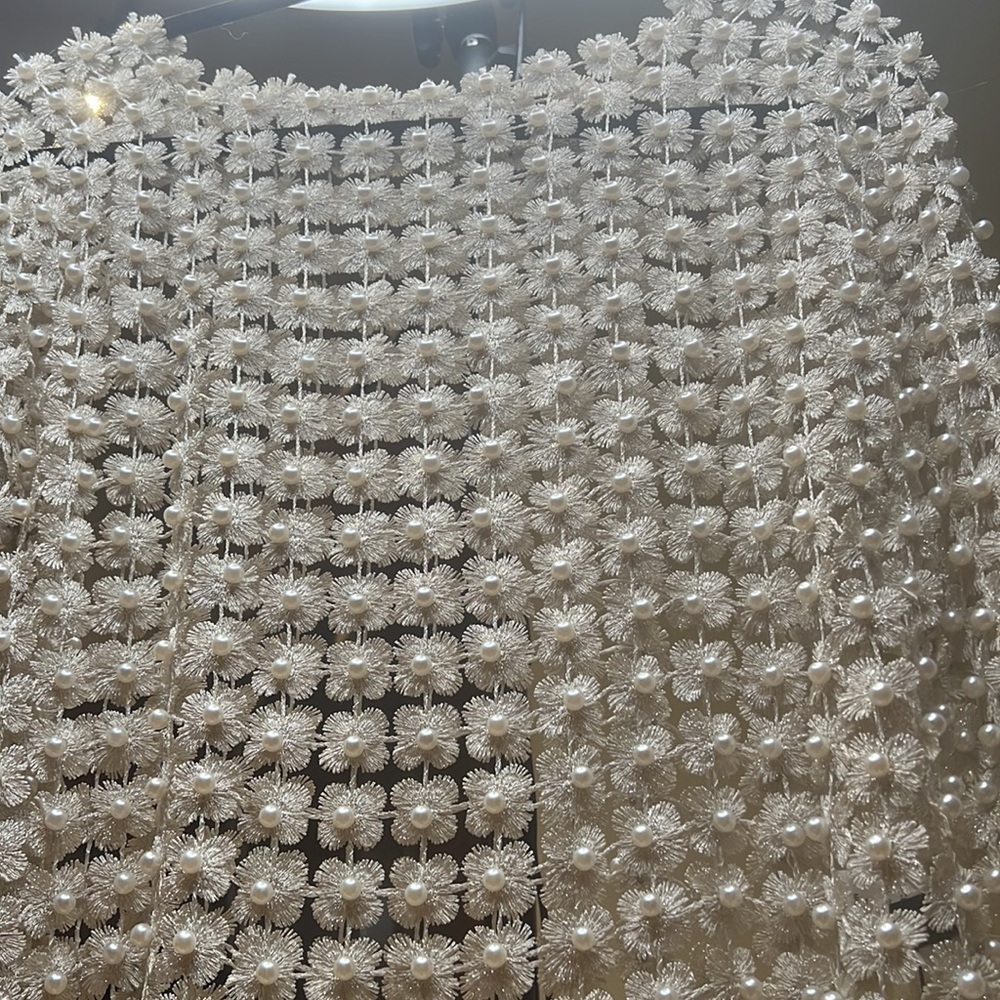 👀Beautiful Brand New Beulah Pearl embellished blouse🔥🔥Size S Ready to Ship🚀